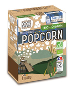 Popcorn z solą do mikrofali bezglutenowy 3 szt. 270 g - Natais (BIO)