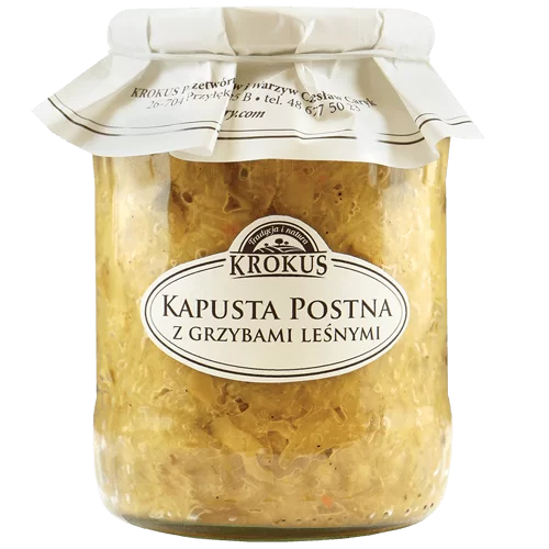 Kapusta Postna z Grzybami Leśnymi 670g - Krokus