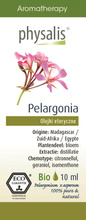 OLEJEK ETERYCZNY PELARGONIA (GERANIUM) ECO 10 ml - PHYSALIS