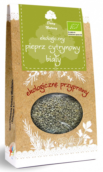 Pieprz Cytrynowy Biały 50g - Dary Natury