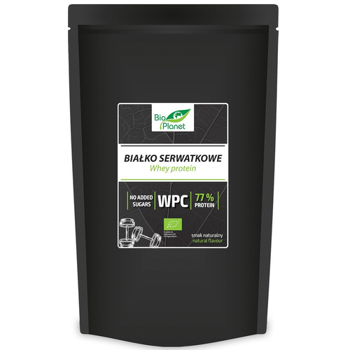 Białko serwatkowe naturalne (wpc 77) 500 g - Bio Planet (EKO)