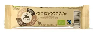 Baton z nadzieniem kokos mango chrupki zbożowe w polewie czekoladowej fair trade 33 g - Alce Nero (EKO)