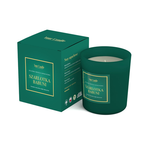 Świeca sojowa zapachowa premium szarlotka babuni 210 ml - Your Candle