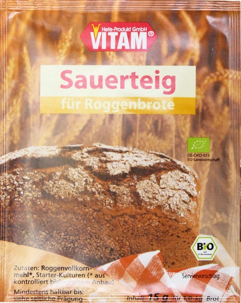 Zakwas Chlebowy Bio 15 G  -  VITAM