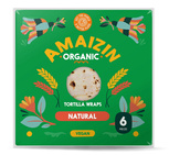 Tortilla wrapy wraps (6 sztuk) 240 g - Amaizin (BIO)