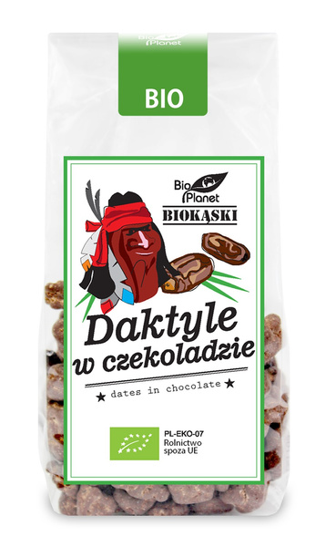 Daktyle W Surowej Czekoladzie Bio 100 g  -  BIO PLANET