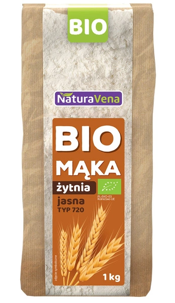 Mąka Żytnia Jasna Typ 720 1kg - NaturaVena