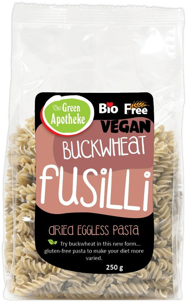 Makaron świderki fusilli gryczany bezglutenowy 250 g - Apotheke (EKO)