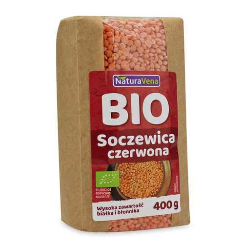 Soczewica czerwona 400 g - Naturavena (BIO)