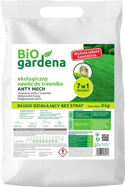 Nawóz Do Trawników Anty Mech Eco 8 Kg  -  BIO GARDENA