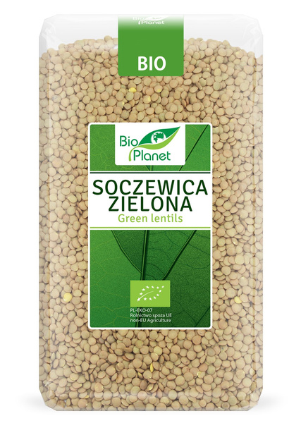 Soczewica Zielona 1kg - Bio Planet - EKO