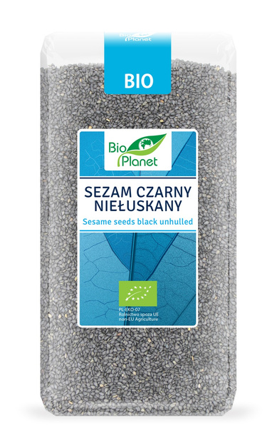 Sezam Czarny Niełuskany 500g - Bio Planet - EKO