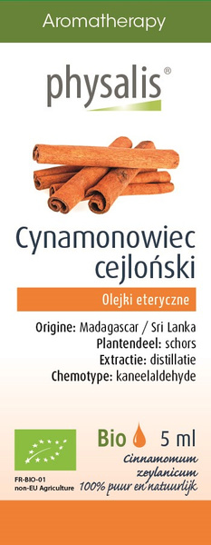 Olejek eteryczny cynamonowiec cejloński 5 ml - Physalis (EKO)