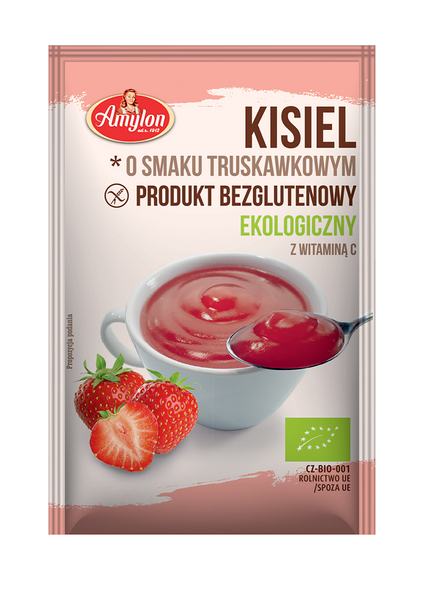 Kisiel truskawkowy bezglutenowy 30 g - Amylon (BIO)