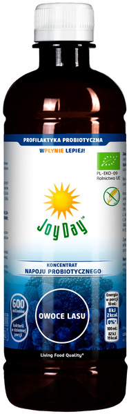 Koncentrat napoju probiotycznego owoce lasu bezglutenowy 500 ml - Joy Day (BIO)