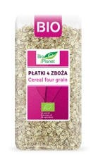 Płatki 4 Zboża (Orkisz, Owies, Jęczmień, Żyto) Bio 300  g -  BIO PLANET