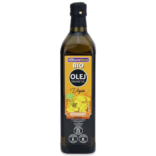 Olej rzepakowy tłoczony na zimno 750 ml - Naturavena (EKO)