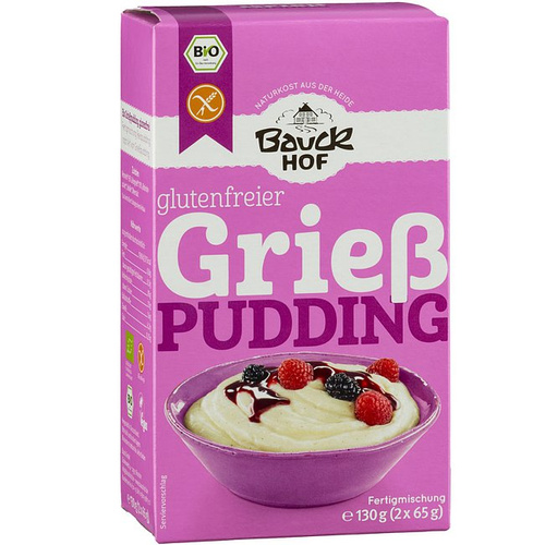 Pudding Ryżowy Bezglutenowy Bio (2 X 65 G) 130 G - Bauck Hof