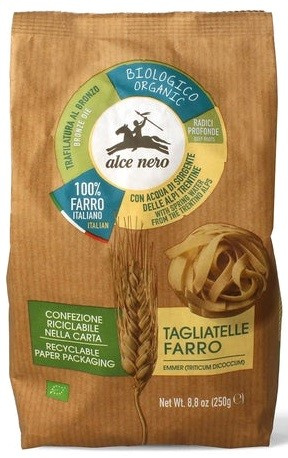 Makaron gniazda tagliatelle z płaskurki 250 g - Alce Nero (BIO)