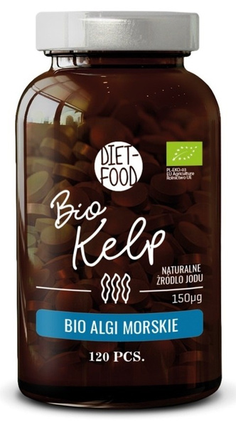 Algi morskie kelp 120 szt. - Diet-Food (EKO)