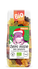 ŻELKI (MISIE) BEZ ŻELATYNY BEZGLUTENOWE BIO 150 g - BIOMINKI (EDYCJA ŚWIĄTECZNA)