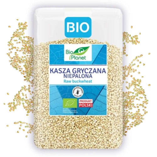 Kasza gryczana niepalona bezglutenowa 2 kg - Bio Planet (EKO)