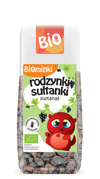 RODZYNKI SUŁTANKI BIO 150 g - BIOMINKI