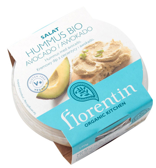 Hummus z awokado bezglutenowy 170 g - Florentin (BIO)