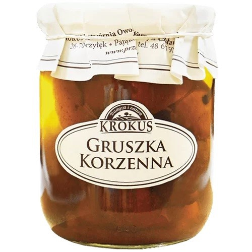 Gruszki korzenne w zalewie korzennej 530 g (270 g) - Krokus