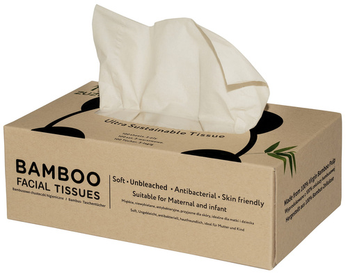 Chusteczki bambusowe 3 - warstwowe karton 100 szt. - Zuzii
