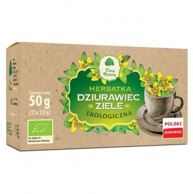 Herbatka ziele dziurawca (25 saszetek) 50 g - Dary Natury (BIO)