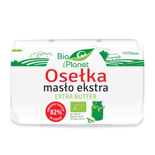 MASŁO EKSTRA OSEŁKA (82 % TŁUSZCZU) BIO 200 g - BIO PLANET