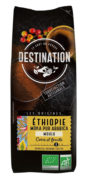 Kawa mielona arabica 100 % etiopia fair for life 250 g - Destination (BIO)