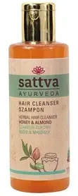 Szampon do włosów ziołowy miód i migdały 210 ml - Sattva