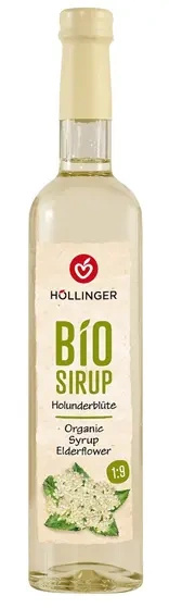 Syrop o smaku kwiatów czarnego bzu 500 ml - Hollinger (EKO)