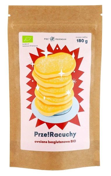 Mieszanka Na Racuchy Owsiane Bezglutenowa Bio 180 G  -  PIĘĆ PRZEMIAN