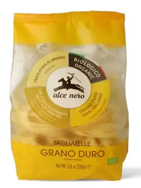 Makaron gniazda tagliatelle semolinowy 250 g - Alce Nero (EKO)