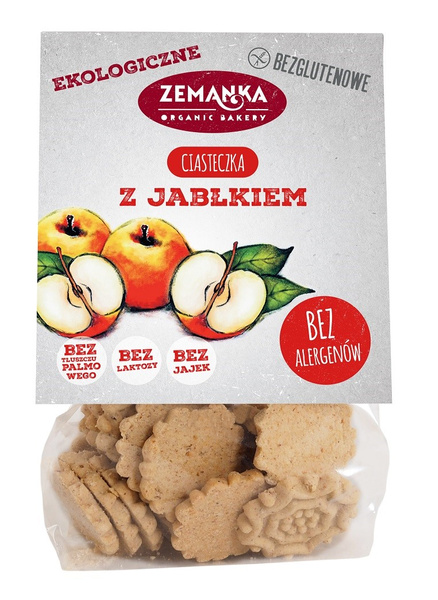 Ciastka z jabłkiem bezglutenowe 100 g - Zemanka (BIO)