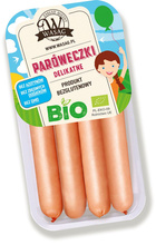 PARÓWKI WIEPRZOWE DELIKATNE BEZGLUTENOWE BIO 150 g - WASĄG