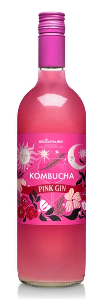 Kombucha Pink Gin 700 Ml - Delikatna (Zakwasownia)