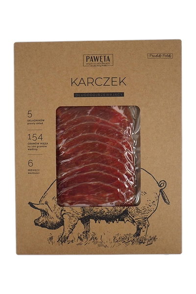 Karczek Wieprzowy Dojrzewający Plastry 50 G - Pawęta