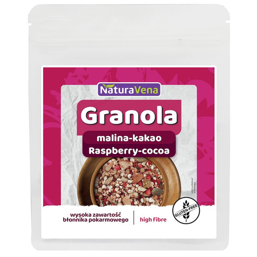 Granola malina kakao bezglutenowa 200 g - Naturavena