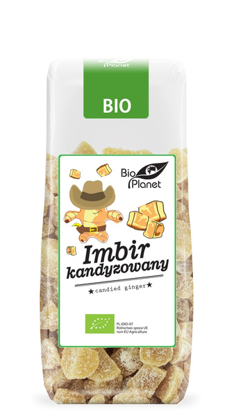 Imbir Kandyzowany Kostka 100g - Bio Planet - EKO