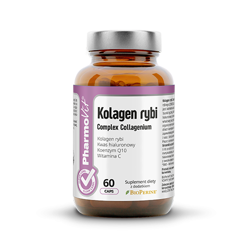 KOLAGEN RYBI COMPLEX BEZGLUTENOWY 60 KAPSUŁEK 38,76 g - PHARMOVIT (CLEAN LABEL)