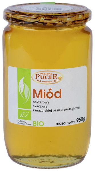 Miód Nektarowy Akacjowy 950g - Pucer Ekologiczny