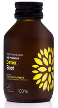 SHOT KOMBUCHA DETOX BEZ DODATKU CUKRÓW BEZGLUTENOWY BIO 100 ml - VIGO