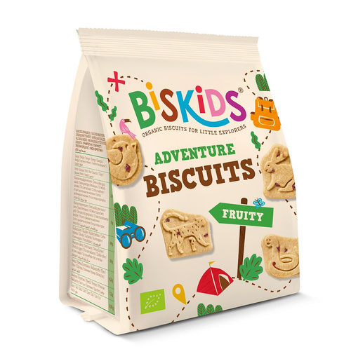 Ciasteczka wielozbożowe jabłkowe zwierzęta 100 g - Biskids (EKO)