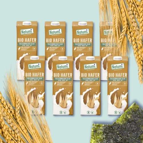 Napój owsiany z algami i wapniem bez dodatku cukru 8 x 1 l - Natumi (EKO)