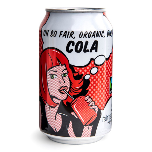 NAPÓJ GAZOWANY O SMAKU COLA FAIR TRADE BIO 330 ml (PUSZKA) - OXFAM