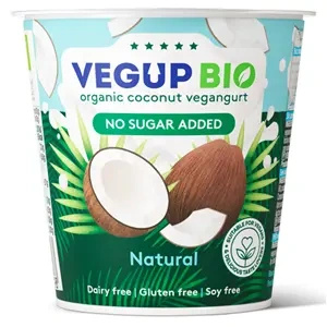 Produkt kokosowy naturalny bezglutenowy vegangurt 140 g - Vegup Bio (EKO)